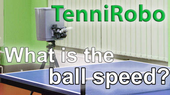 Exact ball speed and spin – the new unique feature of TenniRobo ...